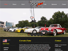 Tablet Screenshot of corvette-fame.com